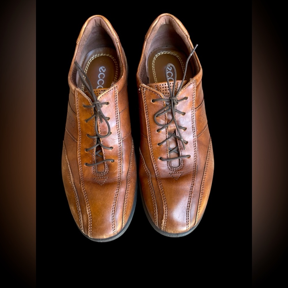 ECCO Sky Brown Leather Walking Work Shoe Women’s Size EU39/US8.5
